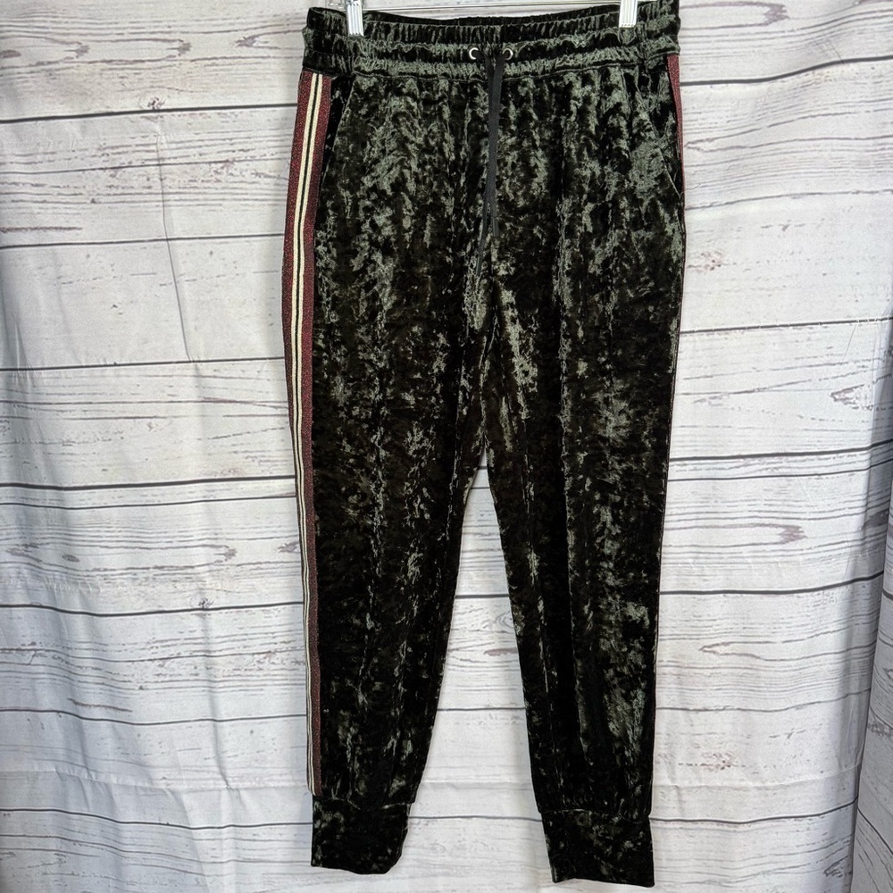 ZARA Womens Velour High Rise Jogger sweatpants Size M